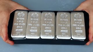 Unboxing 15 Kilos of Silver Bars - Silver Monster Box