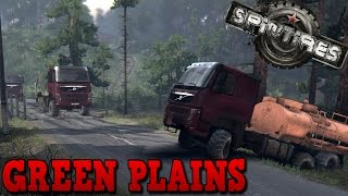 SpinTires | Green Plains | Map Mod | Volvo FM, Ford Raptor SVT