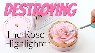 THE MAKEUP BREAKUP - Destroying, weighing & pressing the Lancôme La Rose À Poudrer