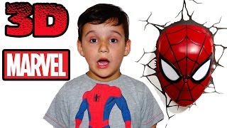 ЧЕЛОВЕК ПАУК 3D СВЕТИЛЬНИК  SPIDER MAN 3D LAMP