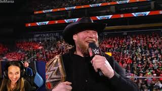 Brock Lesnar introduces Monday Night Raw then says 'It Felt like it SUCKED' 3/28/22