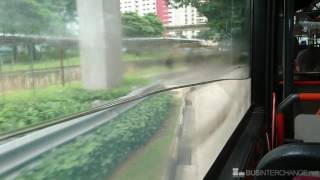 Singapore Bus Window Flooded with Water