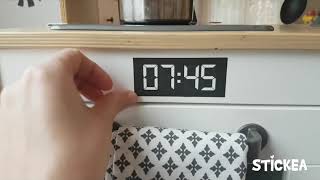 IKEA Duktig hack - Stove buttons and digital clock