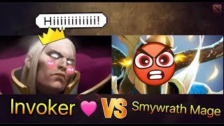 Стою мид против Скаймага | Как выграть мид, когда тебя хейтят? | Invoker Dota 2 | 7.07d