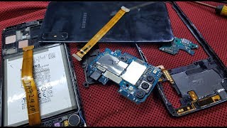 طريقة فك وتشريح How to disassemble Samsung A7 (2018) A750 teardown