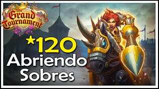 TGT #6: Abriendo 120 sobres del Gran Torneo | Hearthstone (25/08/2015)