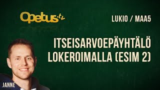 Itseisarvoepäyhtälö lokeroimalla (esim 2)