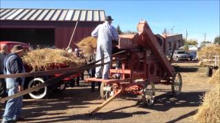 Threshing demonstration using the “Little Giant“ & “The Beast“.