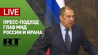Пресс-подход Лаврова и министра иностранных дел Ирана