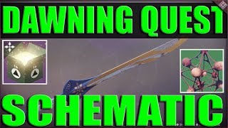 Destiny 2 The Dawning Devrim Kay Schematic Quest Guide, How to get The Dawning Legendary Sword