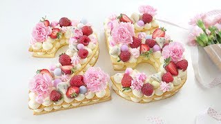 Торт Цифра ? Песочные коржи.  Tart Cake