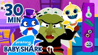 Wicked Witch Goes to Baby Shark Hair Salon | +Compilation | Halloween Monster 