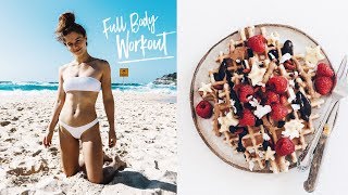 WHAT I EAT IN A DAY #126 VEGAN + FULL BODY FAT BURNER WORKOUT