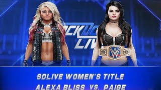 WWE 2K19 PSP | ALEXA BLISS VS PAIGE (REMATCH SD LIVE WOMEN'S CHAMPIONSHIP) OCT.11,2019