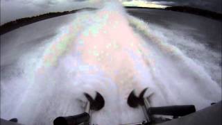 Arneson Surface Drives on a 40' Skater V-Bottom
