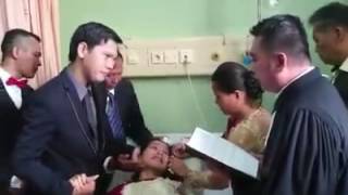 BIKIN HARU sumpah dua mempelai batak ini dilangsungkan di Rumah sakit