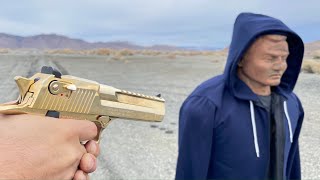 50cal Desert Eagle vs Armored hoodie
