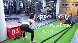 Upper body gym routine for toned arms, defined abs & solid gains