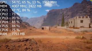 Battlefield 1 FX 6300 GTX 1070 Мультиплеер
