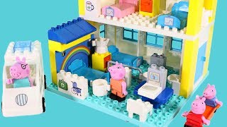 Peppa Pig Blocks Mega Hospital LEGO Construction - Lego Building