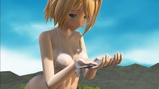 【Giantess 巨大娘】Save whale クジラを救う【mmd】