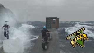 GTA 5 online : Skill teste de moto no mar agitado top de ++++