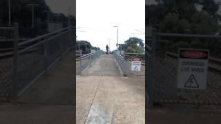 Crossdresser trying to catch a train