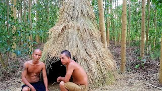 THỬ DỰNG CHÒI NGỦ TRONG RỪNG - sơn dược vlogs