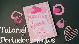 Tutorial. Portadocumentos bebé con tela y plastificado