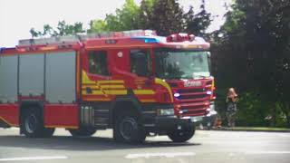 LF 20 der Berufsfeuerwehr Dessau auf Einsatzfahrt