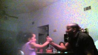 Girls beats Dad in Arm wrestling match!!