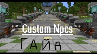 Гайд по Custom NPCs-война нпс