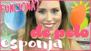 ESPONJA DE PELO VS ESPONJA REAL TECHNIQUES | ¿Acabado perfecto? ¿Funciona?