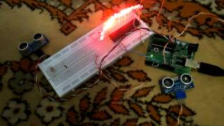Прототип автоматической подсветки лестницы на Arduino