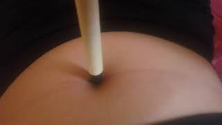 Navel Fetish Play With A Pen