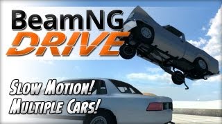 BeamNG DRIVE Public Alpha v0.3.01 - Slow Motion and Multiple Cars