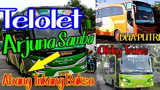 Telolet Bus Arjuna Samba (Abang Tukang Bakso), Bus Okky Trans, Dua Putri, Gunung Harta, Harapan Jaya