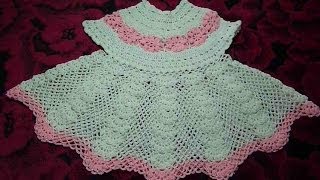 Платье ажурное крючком  от 6 мес/Dress baby crochet/Robe enfant d'un crochet de 6 mois
