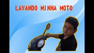 Lavando minha moto