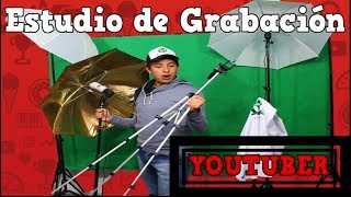Estudio De Grabación YOUTUBER casero - Set de Grabación para videos de YOUTUBE CASERO