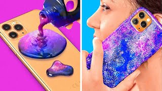 КРУТЫЕ КРАФТЫ ДЛЯ ТЕЛЕФОНА, СДЕЛАННЫЕ С ПОМОЩЬЮ 3D-РУЧКИ И ГОРЯЧЕГО КЛЕЯ! Идеи от 123 GO! Like