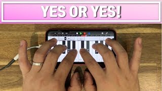 TWICE(트와이스) - 'YES or YES' on iPhone/아이폰 (Garageband)