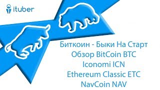 Биткоин - Быки На Старт. Обзор BitCoin BTC, Iconomi ICN,  Ethereum Classic ETC, NavCoin NAV.