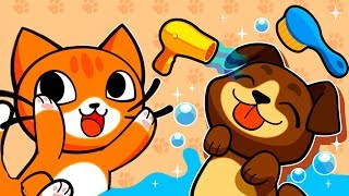 Мой приют для кошек #3 парикмахерская для кошек и собак /  Видео для детей про животных #ПУРУМЧАТА