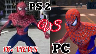 Spider-Man 2 game comparison (Ps2/Pc).