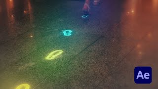 Glowing Neon Footsteps in After Effects - Tutorial