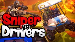 SNIPER VS DRIVERS - Fortnite Mini-Game met Duncan, Dodo & Vincent