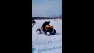 ATV Fail! Canadian Gets Thrown Off After Too Many Donuts!
