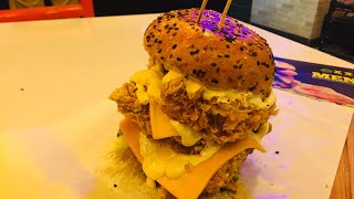 Mighty Jaw Burger Challenge with Arsal | XXL Burgers Defence Lahore |  جبرا توڑ برگر ? Hayyat Vlogs