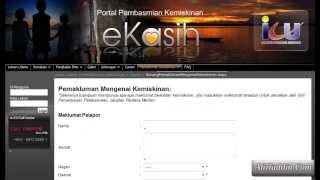 Daftar eKasih Online - Bagaimana cara mendaftar borang bantuan eKasih